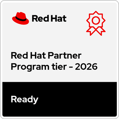 Red Hat Certified Technology partner badge